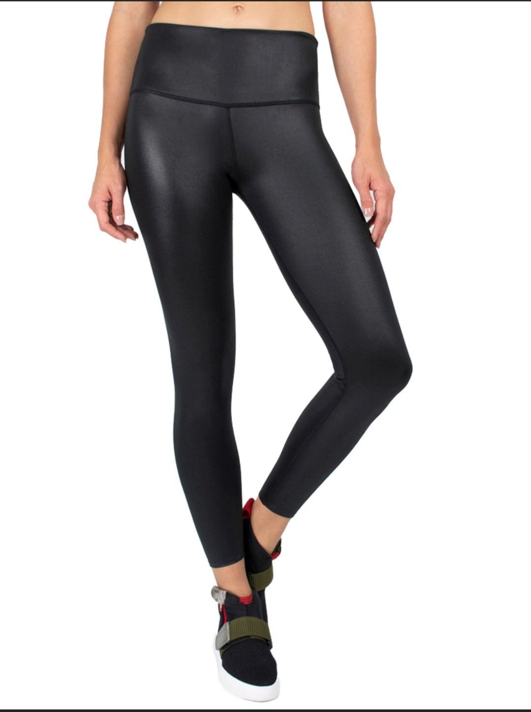 Vivacolor Activewear Leggings Small / Black Premium High-Waisted Metallic Leggings - Upsize for Perfect Fit!