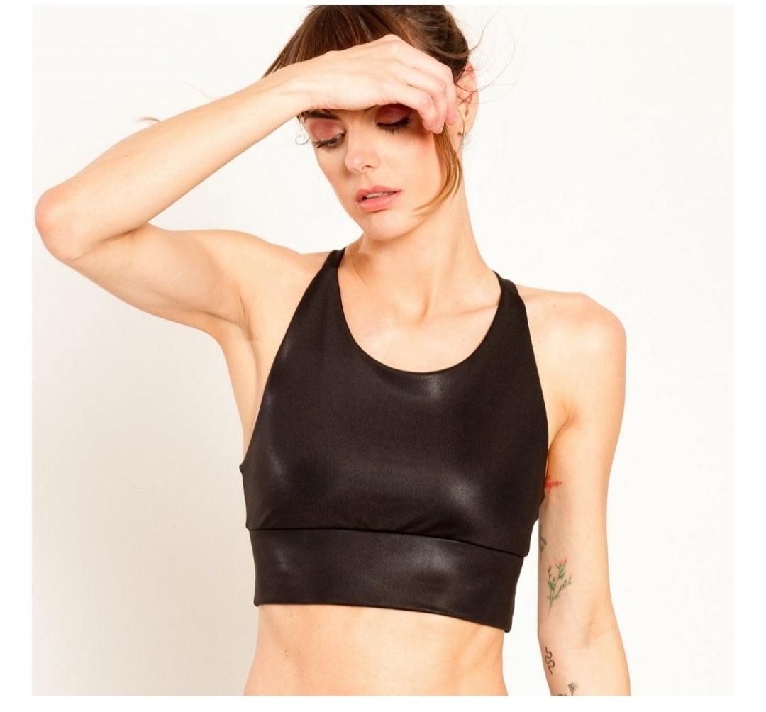 Vivacolor top bras and shirts Black / Small Jana Metallic Full Coverage Top: Stylish and Comfortable | Shop Now