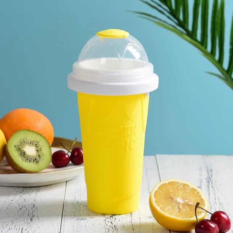 Capacity Slushy Cup Summer Squeeze Homemade Juice Water Bottle Quick-Frozen Smoothie Sand Cup Pinch Fast Cooling Magic Ice Cream