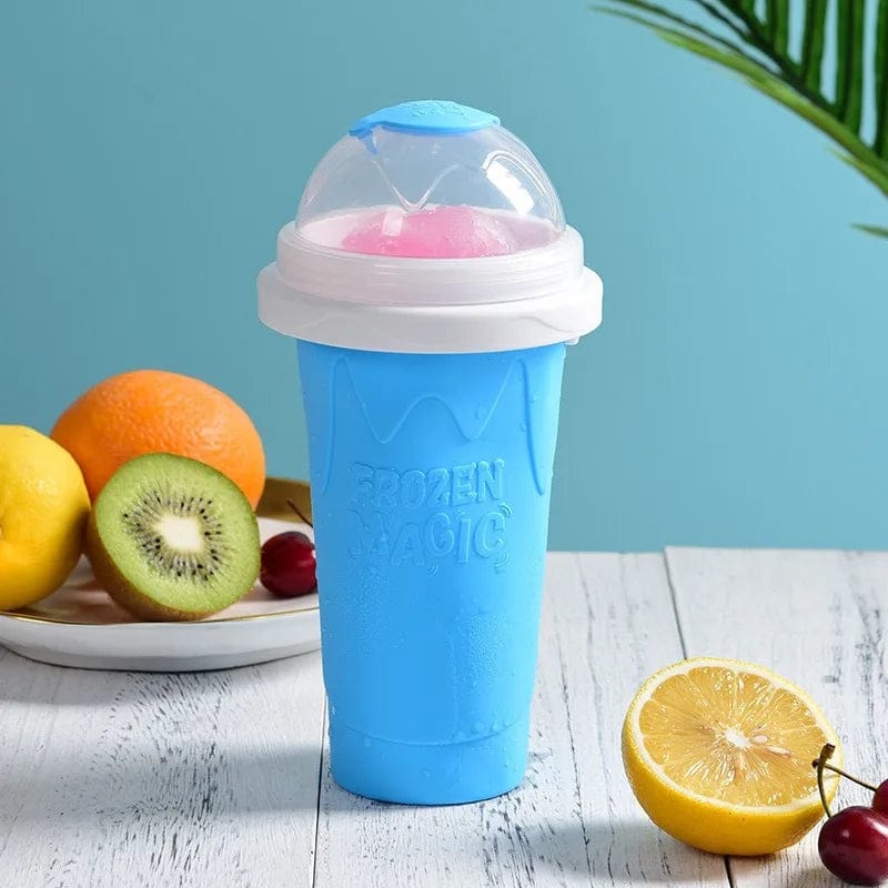 Capacity Slushy Cup Summer Squeeze Homemade Juice Water Bottle Quick-Frozen Smoothie Sand Cup Pinch Fast Cooling Magic Ice Cream